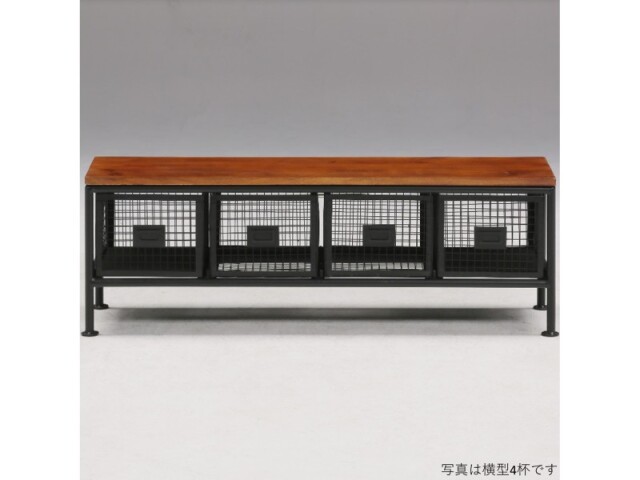 (送料無料)　無骨でかっこいいスチールチェスト