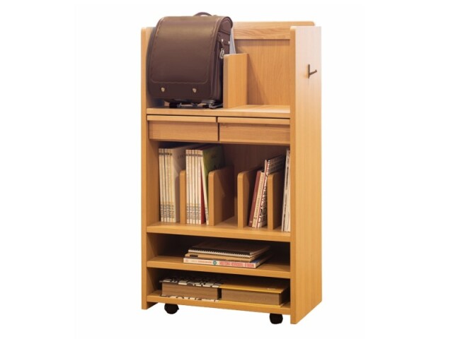 (送料無料)　天然木素材の学校用品ひとまとめラック