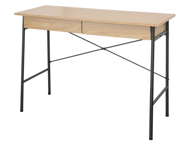 (送料無料)部屋に圧迫感を与えず、コンパクトなデスク