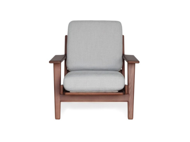 (送料無料) GE290 ソファ 1人掛け アッシュブラウン塗装