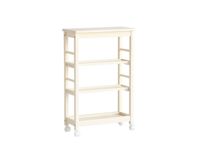 (送料無料)キャスター付で移動が楽な4段ワゴン