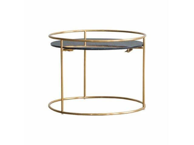 ビックス サイドテーブル 60cm 黒石(B) | デザイナーズ・デザイン家具