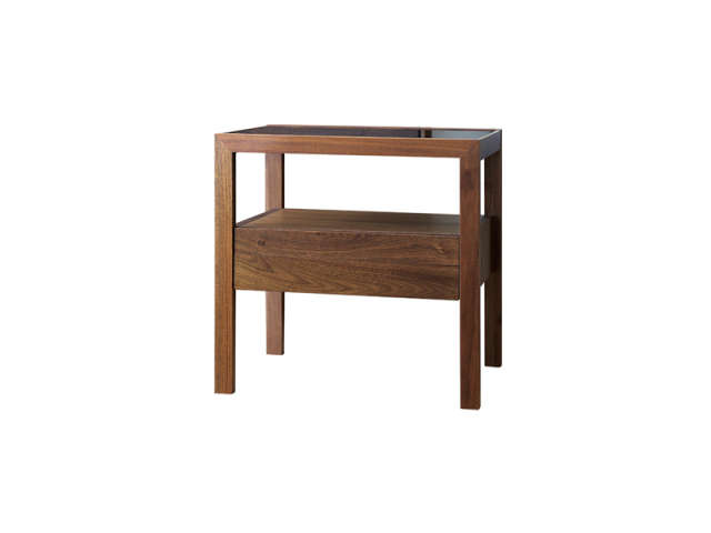 (送料無料)レッチェ 50サイドテーブル WALNUT