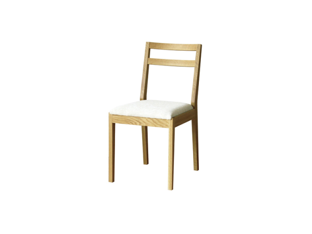 (送料無料)プレーンダイニングチェア WHITEOAK