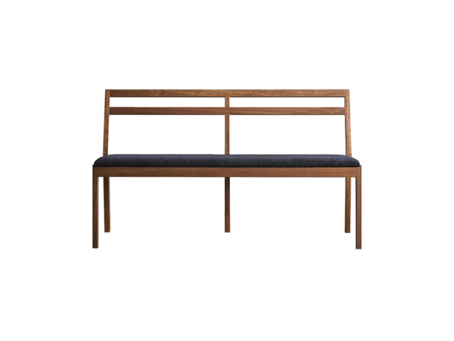 (送料無料)プレーンダイニングベンチ WALNUT