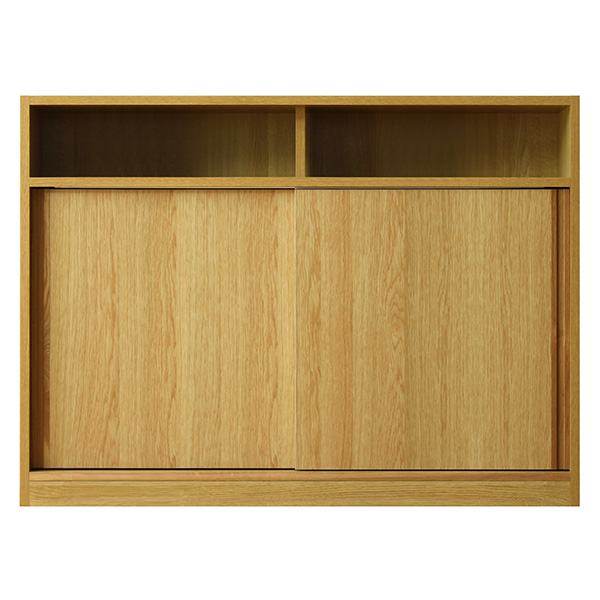 (送料無料)VINE キッチンカウンター スライド扉 収納　北欧ナチュラル 幅120