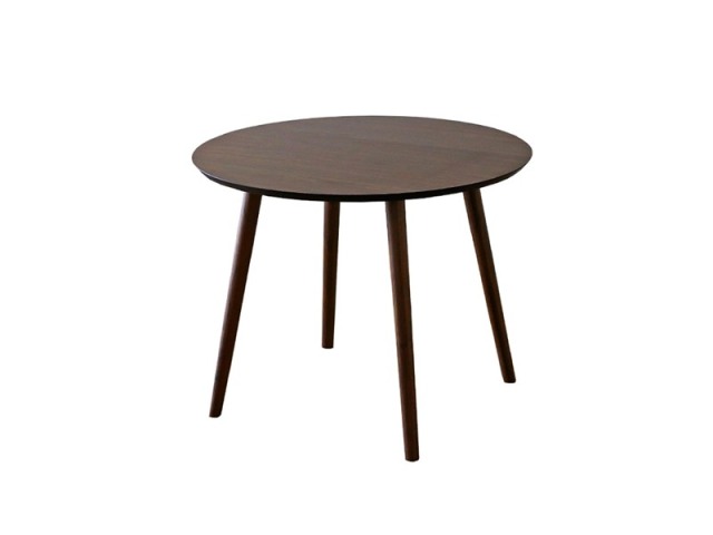 MALLOON マルーン ダイニングテーブル Φ90cm ウォルナット【欠品中：10/1入荷予定】