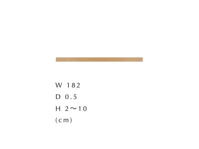 WOOD RIB PANEL ウッドリブパネル シンプル・デラックス共通 上下用幕板 オーク