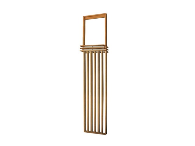 WOOD PARTITION ウッドパーテーション ラック付きタイプ W60×H220～300cm オーク