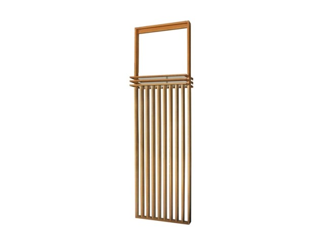 WOOD PARTITION ウッドパーテーション ラック付きタイプ W90×H220～300cm オーク