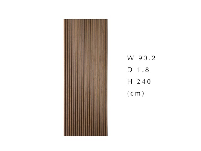 WOOD RIB PANEL ウッドリブパネル シンプルタイプ パネル W90×H240 ウォルナット