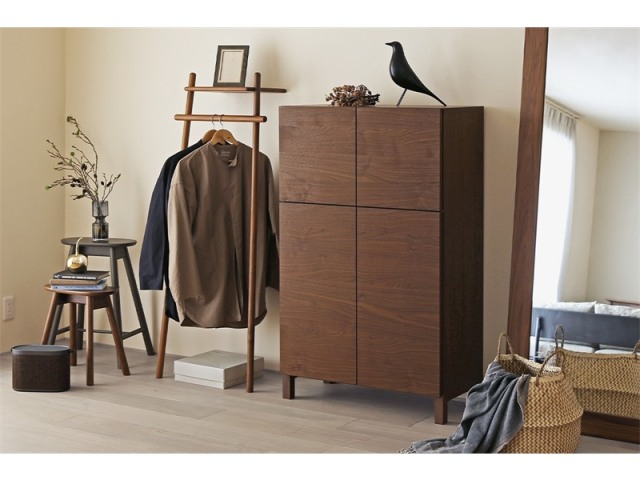LECCE レッチェ 80ハイキャビネット ウォルナット