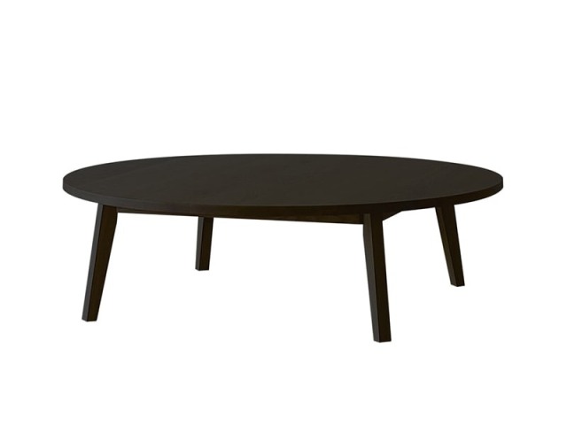 PLAIN ROUND LIVING TABLE【サイズオーダー】オーク 黒塗装