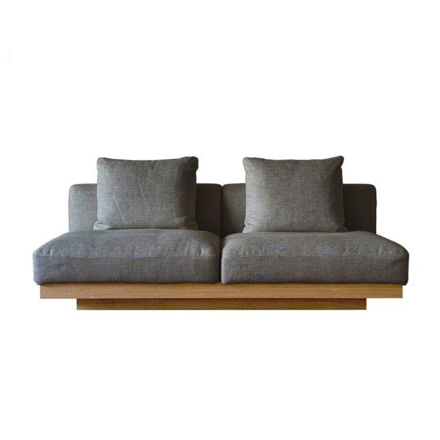 LANA SOFA ラナ 3人掛け グレー オーク/ウォルナット