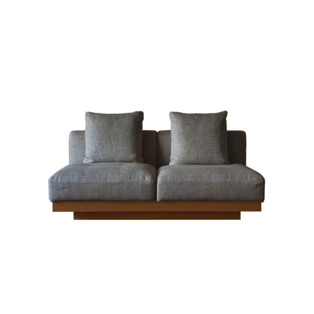 LANA SOFA ラナ 2.5人掛け グレー  オーク/ウォルナット