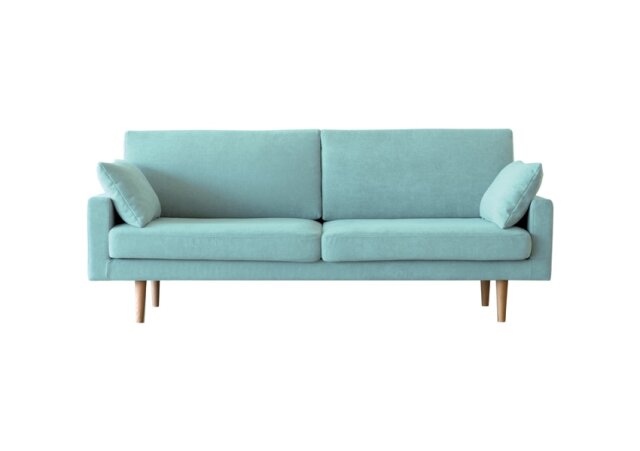 LEO SOFA レオ 3人掛け ライトブルー オーク脚/ウォルナット脚