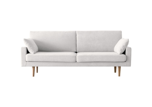 LEO SOFA レオ 3人掛け アイボリー オーク脚/ウォルナット脚
