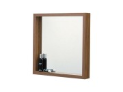 壁掛けミラー 鏡 42×42cm ウォールミラー 壁面 正方形 四角 角型 GEMI