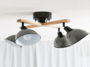 ジェンダーウッドロッド クロス 4シーリングランプ