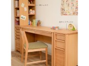 (送料無料)　天然木素材の万能学習デスク
