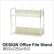デザインオフィス家具　オシャレなオフィスに最適　ファイルスタンド幅60　2段　KDシリーズ