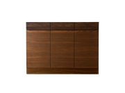 (送料無料)レッチェ 120薄型キャビネット WALNUT