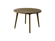 (送料無料)プレーンラウンド ダイニングテーブル WALNUT