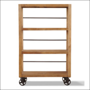 アパレル店舗用什器などに最適 古材を使った陳列棚 ロータイプ