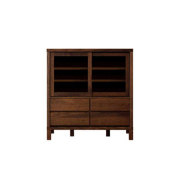 高野木工） CANO 大川家具 115 ローカップボード ウォールナット