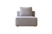 SUMOWA SOFA スモワ 1人掛け（肘なし）ライトグレー