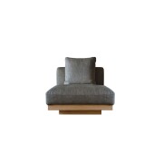 LANA SOFA ラナ 1人掛け グレー オーク/ウォルナット