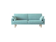 LEO SOFA レオ 3人掛け ライトブルー オーク脚/ウォルナット脚
