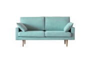 LEO SOFA レオ 2.5人掛け ライトブルー オーク脚/ウォルナット脚