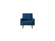 LEO SOFA レオ 1人掛け ネイビー オーク脚/ウォルナット脚