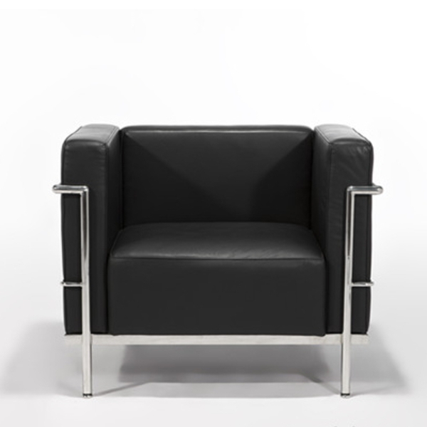 【受注生産】ル・コルビジェ 本革ソファ LC3 1人掛け  (デザイナーズ家具)