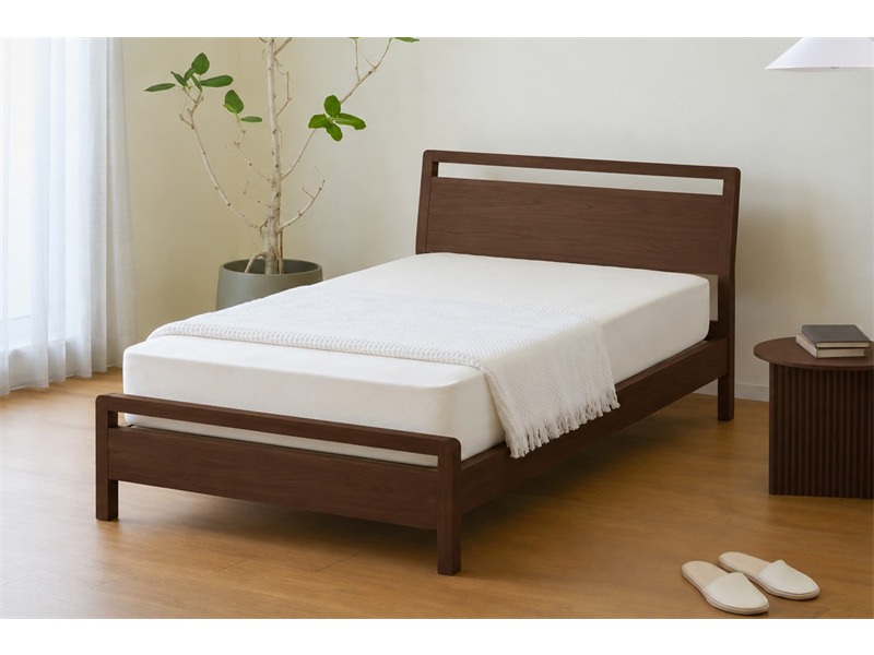 MARK BED マーク セミダブル ウォルナット