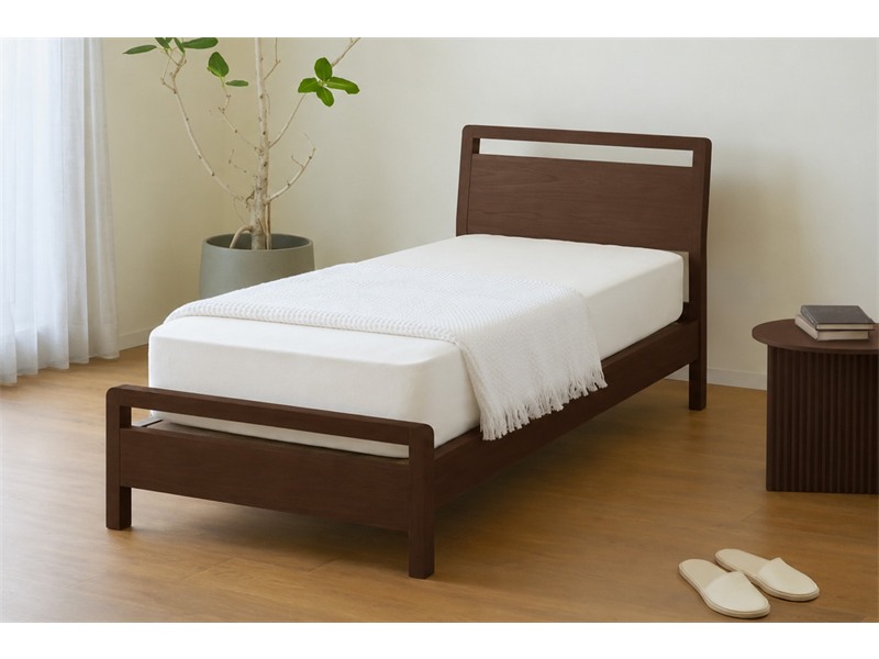 MARK BED マーク シングル ウォルナット