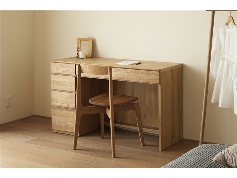 ASTER アスター DESK SET5 オーク (120天板 + 30チェスト + 90デスク) ※チェア別売