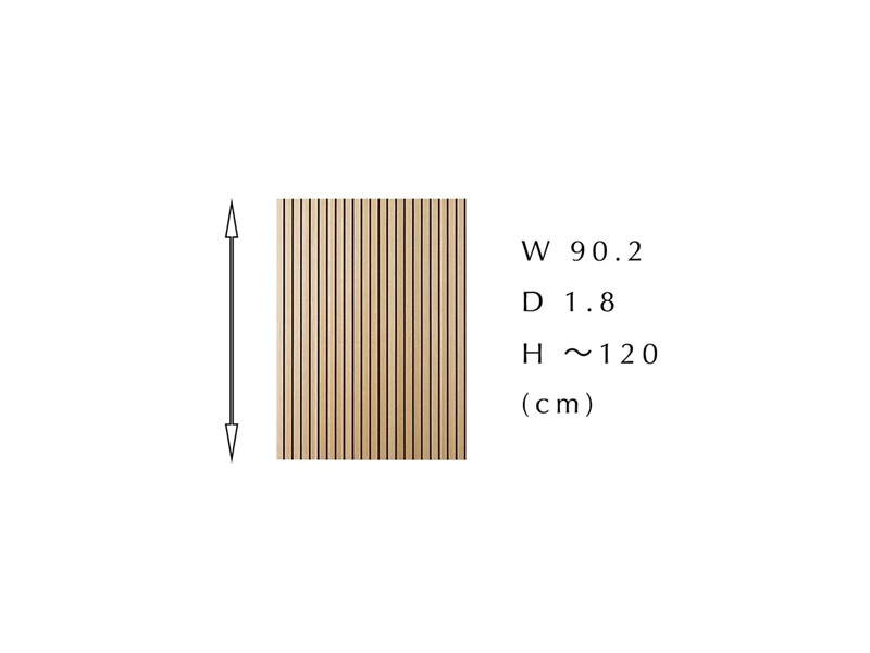 WOOD RIB PANEL ウッドリブパネル シンプルタイプ オーダーパネル W90×H～120cm オーク
