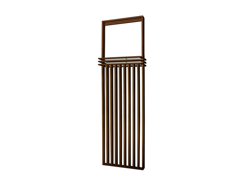 WOOD PARTITION ウッドパーテーション ラック付きタイプ W90×H220～300cm ウォルナット