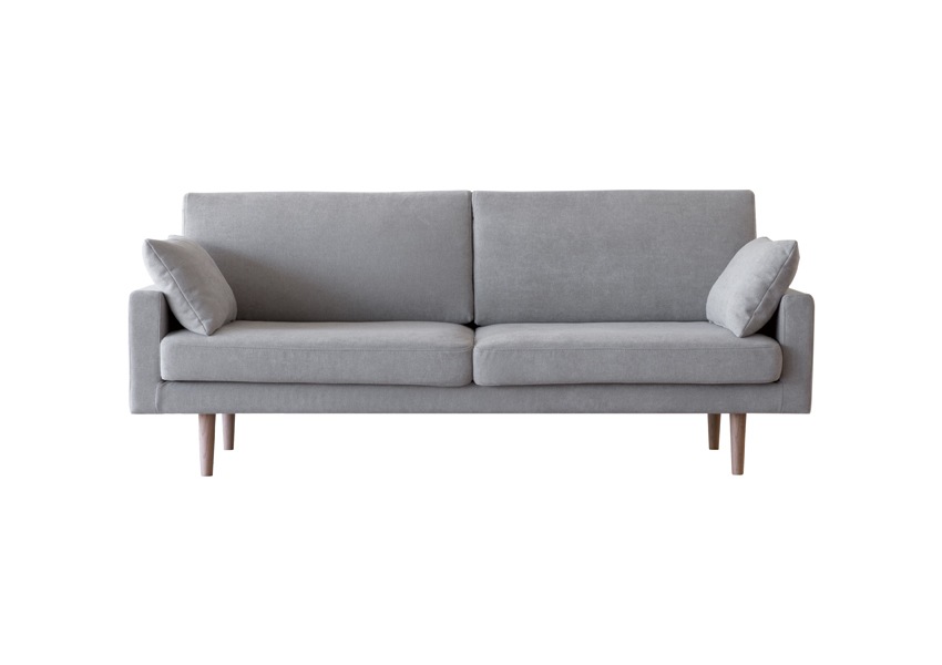 LEO SOFA レオ 3人掛け グレー オーク脚/ウォルナット脚