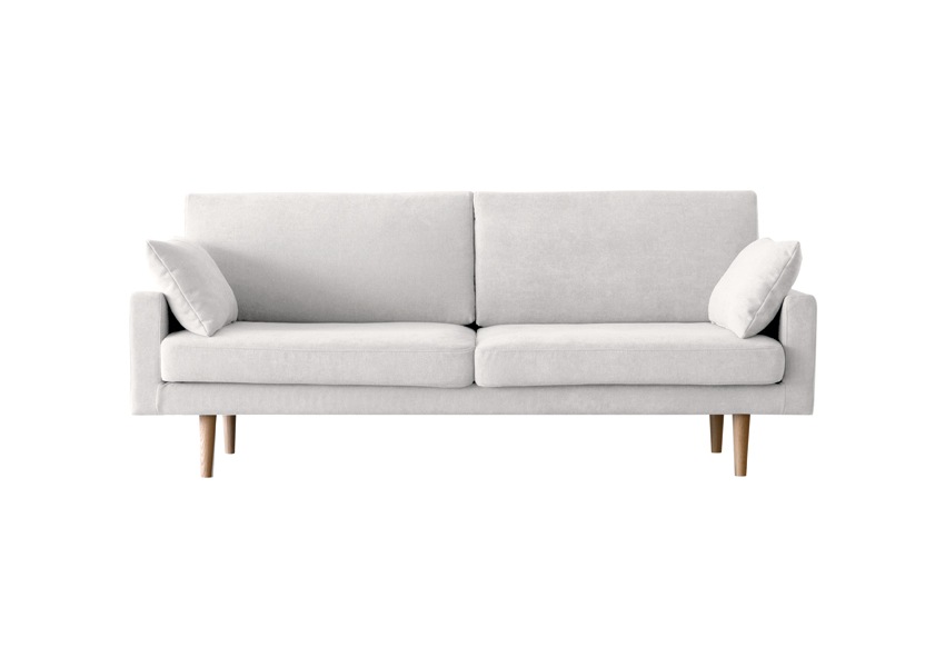 LEO SOFA レオ 3人掛け アイボリー オーク脚/ウォルナット脚