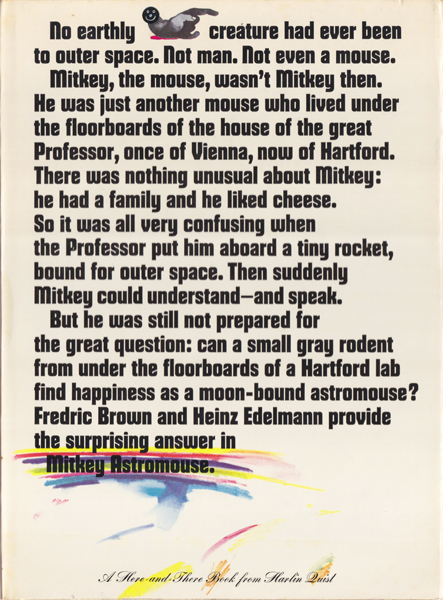 Heinz Edelmann: Mitkey Astromouse
