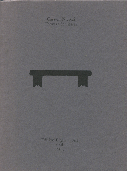 Carsten Nicolai - Thomas Schliesser