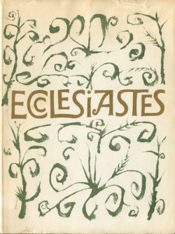 BEN SHAHN'S ECCLESIASTES OR THE PREACHER