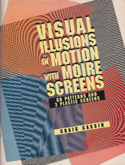 Visual Illusions in Motion with Moire Screens