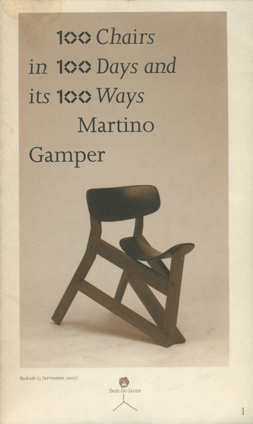 100 Chairs in 100 Days and its 100 Ways (5th Edition