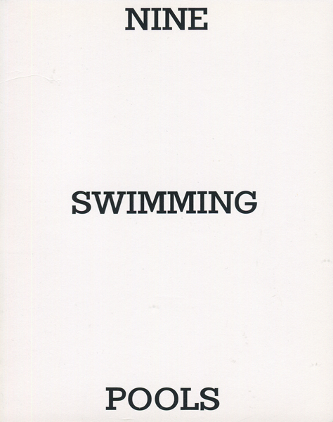 初版NINE SWIMMING POOLS ホンマタカシ