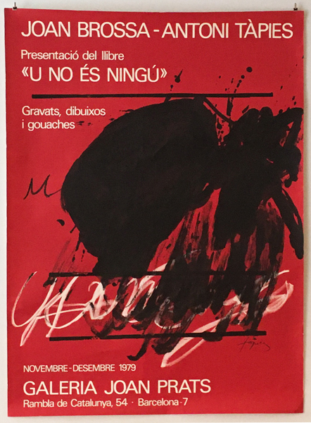 古書古本 dessin：Joan Brossa - AntoniI Tapies「U NO ES NINGU 