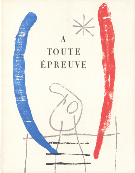 古書古本 dessin：JOAN MIRO: A TOUTE EPREUVE（ジョアン・ミロ